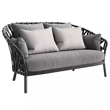 Emma Cross Outdoor Sofa Varaschin 3D model image 1 