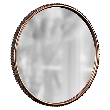 Modern Geometric Accent Mirror 3D model image 1 