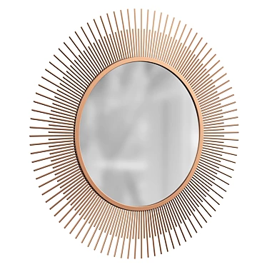 Radiant Sunburst Accent Mirror 3D model image 1 