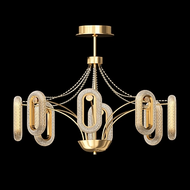 Ring LED Ceiling Light Fixture 3D model image 1 