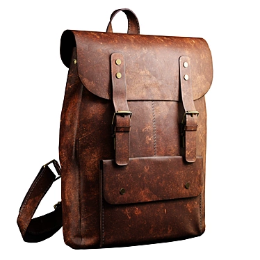 High-Quality Photorealistic Leather Bag 3D model image 1 