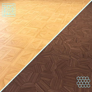 Wooden Floor 3D Model Set 3D model image 1 