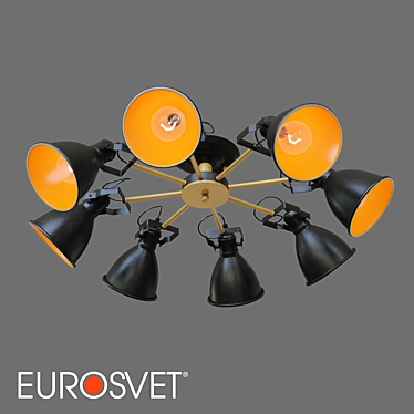 Eurosvet Denley Ceiling Light Fixture 3D model image 1 