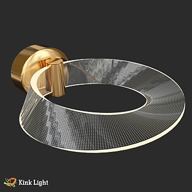  Golden LED Room Wall Lamp 3D model image 1 