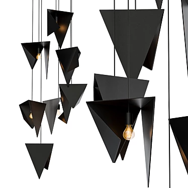 Black Bird Chandelier 7-Light 3D model image 1 