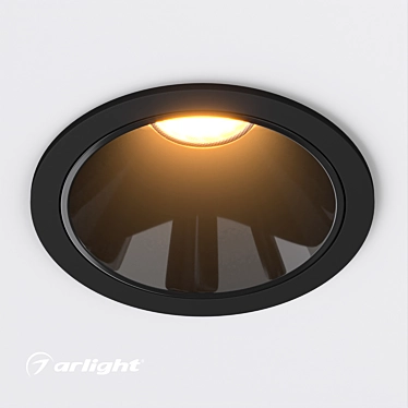 Modern Built-In Downlight Fixture 3D model image 1 