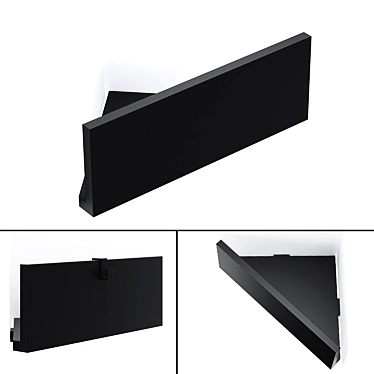 LALIS Corner Shelf: Solid Surface Accessory 3D model image 1 