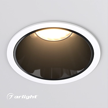 Modern Recessed Downlight Fixture 3D model image 1 