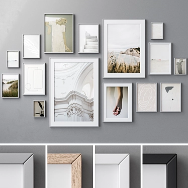 Multiframe Wall Art Set 3D model image 1 