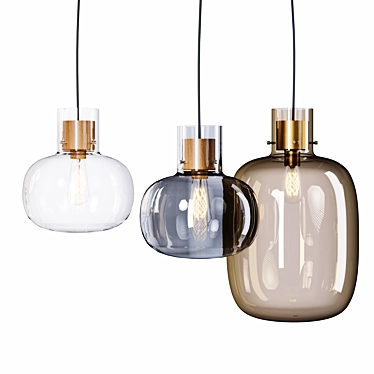 Elegant Awa Lighting Collection 3D model image 1 