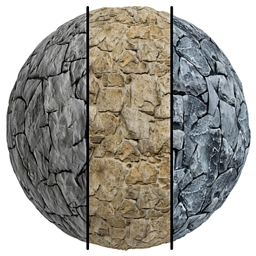 FB480 Facade Stone Texture Set 3D model image 1 