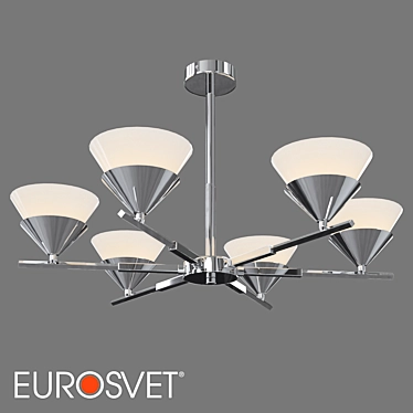 Eurosvet Rylee Ceiling Light 6-Lamp 3D model image 1 