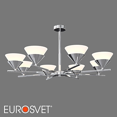 Eurosvet Rylee 8-Light Ceiling Fixture 3D model image 1 