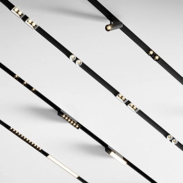 Modern Lighting Set with Polished Design 3D model image 1 