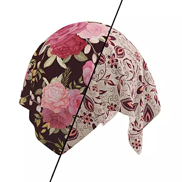 Fabric Materials 6- Floral Fabric Seamless PBR 4k