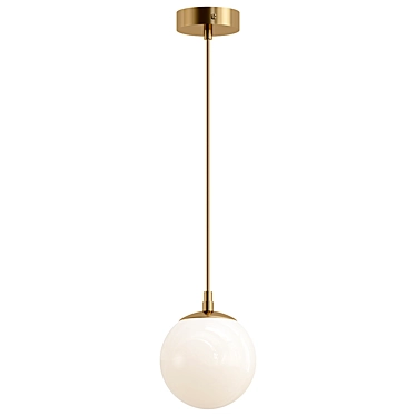 MODO mono Brass Pendant Light 3D model image 1 