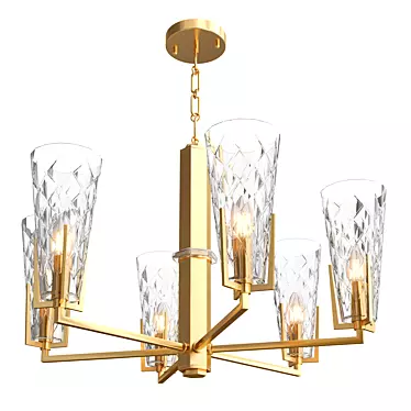 Newport 3516_C Pendant Chandelier 3D model image 1 