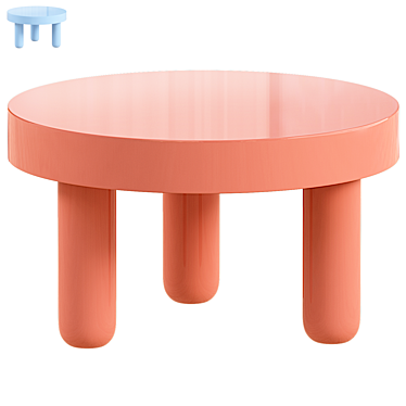 Modern Rose Low Table 2013 3D model image 1 