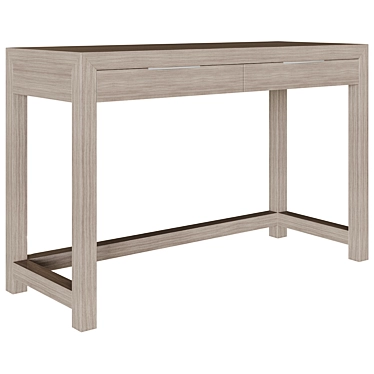 Restoration Hardware Whitewashed Writing Desk 3D model image 1 