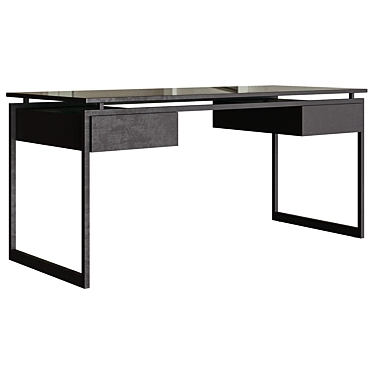 LATOUR Writing Desk by RESTORATION HARDWARE 3D model image 1 