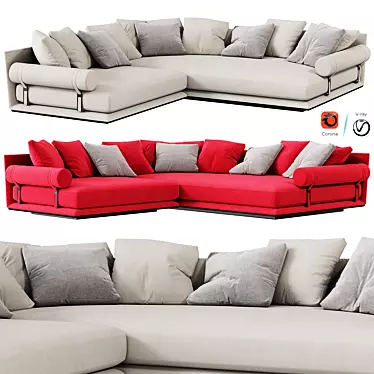 Modern NOONU Sofa Design 3D model image 1 