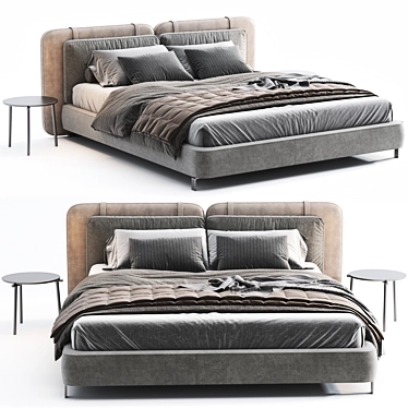 Minotti Tatlin Flat Bed 3D 3D model image 1 