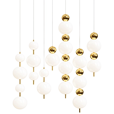 Modern Pendant Lamps Set 3D model image 1 