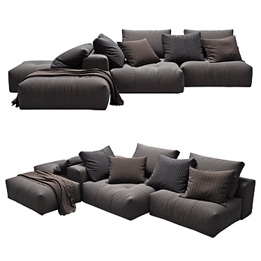 Contemporary PIXEL Sectional Sofa 3D model image 1 