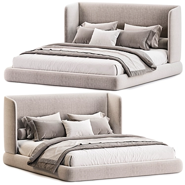 Modern Italian Virgin Bed Collection 3D model image 1 