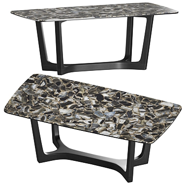 Choco Loran Dining Table, Mia Casa 3D model image 1 