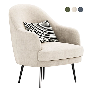 Modern Designer Nyuton Armchair 3D model image 1 