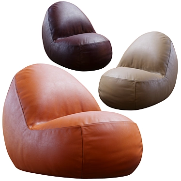 Pinto Leather Sofa 3D Model 3D model image 1 