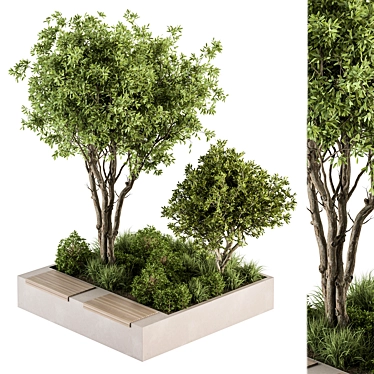  Cityscape Plant Bench 45 3D model image 1 