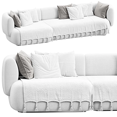 Elegant Modular Sofa Collection 3D model image 1 