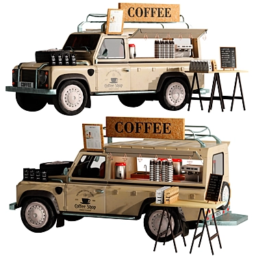 2015 Coffee Jeep Food Truck 3D model image 1 