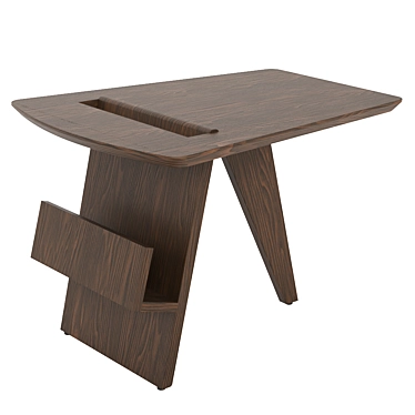 Sleek Modern Magazine Table 3D model image 1 