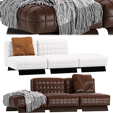 Minotti Twiggy Modular Sofa 01 3D model image 1 