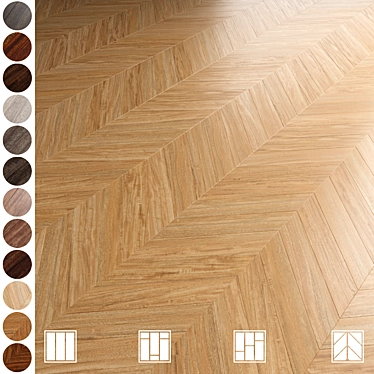 Multilayered Parquet Collection with Various Textures 3D model image 1 