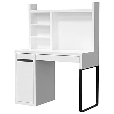 Modern Scandinavian IKEA MICKE Desk 3D model image 1 