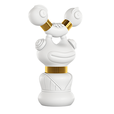 Mutaforma Midas Sculptural Zoomorphic Vase 3D model image 1 