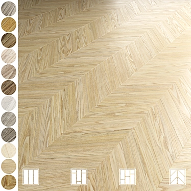 Versatile Parquet Flooring Collection 3D model image 1 