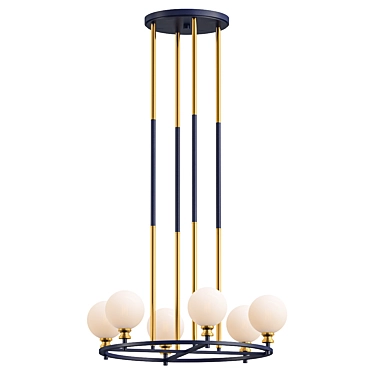 Modern Globe Pendant Light Fixture 3D model image 1 