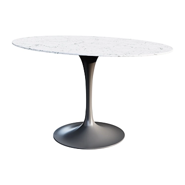 Modern Oval Saarinen Style Table 3D model image 1 