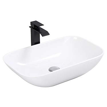 Elegant Megha Wash Basin 3D model image 1 