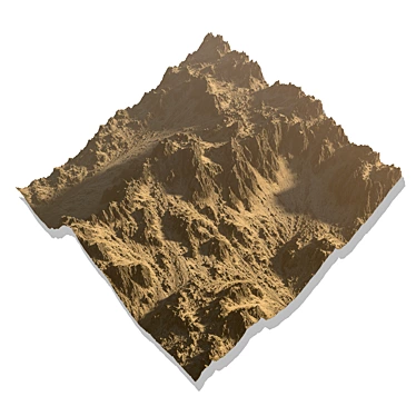 Mountain Peaks 3D Model Texture 3D model image 1 