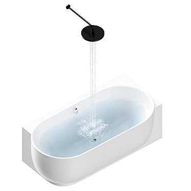 Relaxing Luv Tub with Water 3D model image 1 