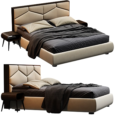 Elite Edward Bed Design 3D model image 1 