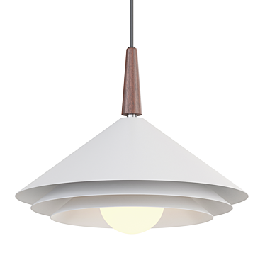 Modern Conical Pendant Lamp 3D model image 1 
