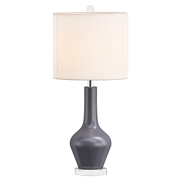 Vibrant Velor Table Lamp 3D model image 1 