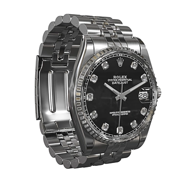 High-Detail Rolex Oyster Watch Model 3D model image 1 